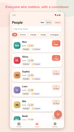 Vitaiko: Birthdays & Holidays Screenshot 2