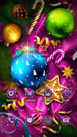 Bling Christmas - Wallpaper Screenshot 0