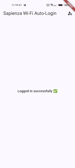 Sapienza Wi-Fi Auto Login Screenshot 0