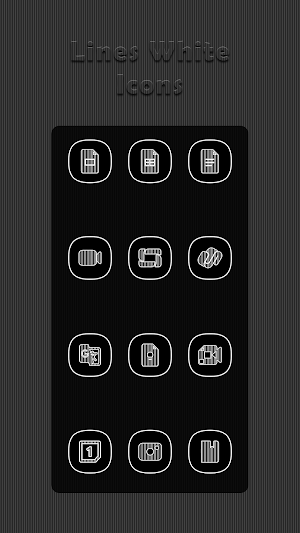 Vertical White Lines Icons Screenshot 1