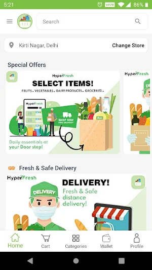 HyperFresh Grocery App Screenshot 0