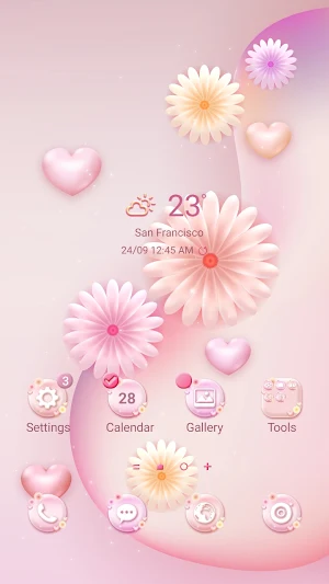 Pastel Flowers - Wallpaper Screenshot 0