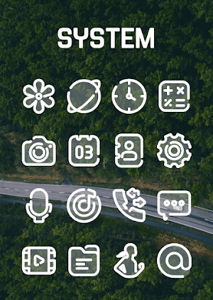 Clear Line - White Icon Pack Screenshot 1