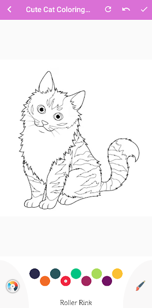 Cute Cat Coloring Book Screenshot 3