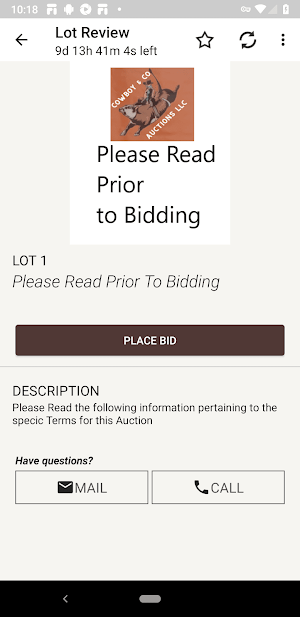 Cowboy & Co Auctions Screenshot 2