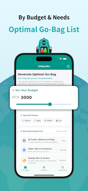 GoBag Mini - Offline Shelters Screenshot 0
