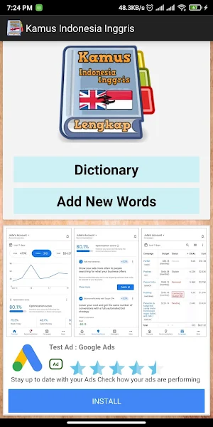 Dictionary English Indonesian screenshot 1