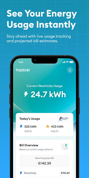 Yastrel: Energy Savings App Screenshot 1