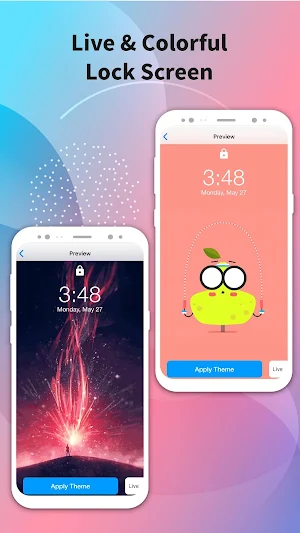 Color Lock Screen - Live Lock Screen Screenshot 1