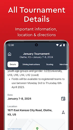Homefield KC Tournaments Screenshot 2