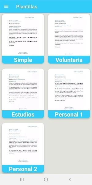 Carta de renuncia Screenshot 0