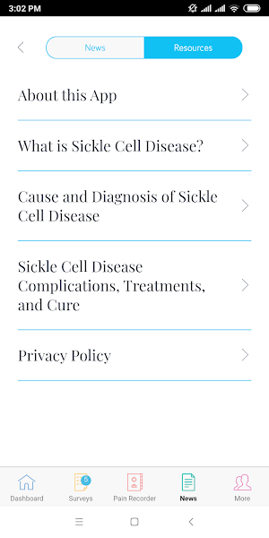 Sickle cell symptom recorder Screenshot 3