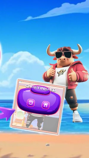 Beach Bull Puzzle Blitz Screenshot 3