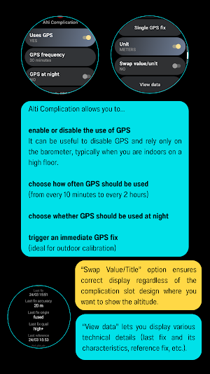 Alti Complication / Wear OS Screenshot 1