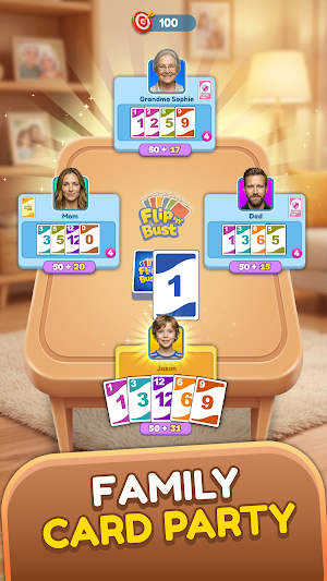 Flip'n'Bust: Family Card Game Screenshot 1