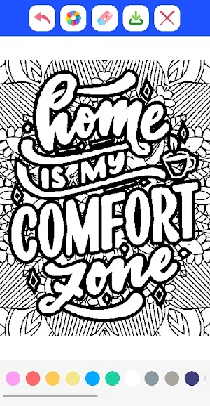 Graffiti Quotes Coloring Book Screenshot 3