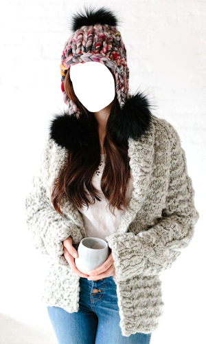 Women Winter Caps Photo Editor Screenshot 0