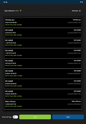 PC BLE Tag Screenshot 2