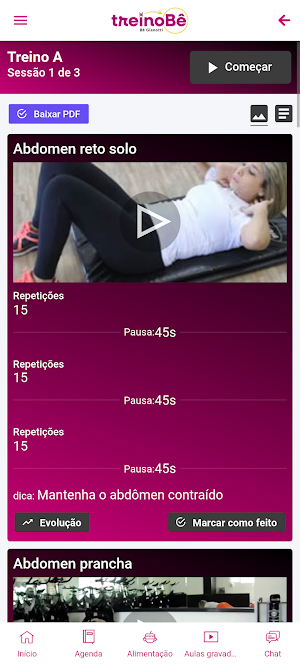 Be Gianotti - treino Bê Screenshot 3