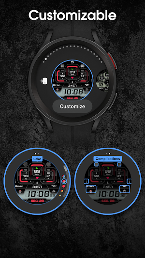 PRADO X81 Digital Watch Face Screenshot 3