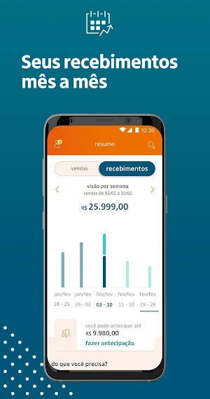 Rede: Gestão de Vendas da Maquininha de Cartão Screenshot 1