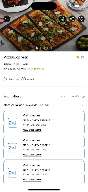 the Entertainer Rewards App Screenshot 2
