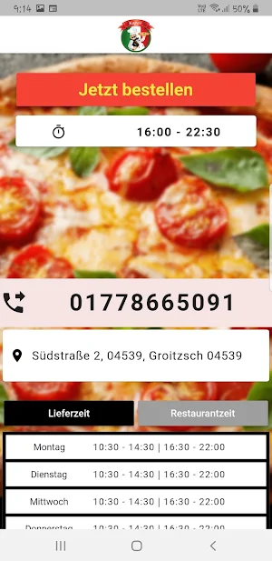 Napoli Pizza Service Screenshot 1