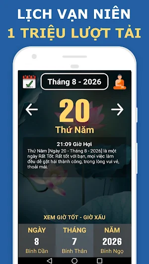 Xem lịch âm và dương 2024 Screenshot 0