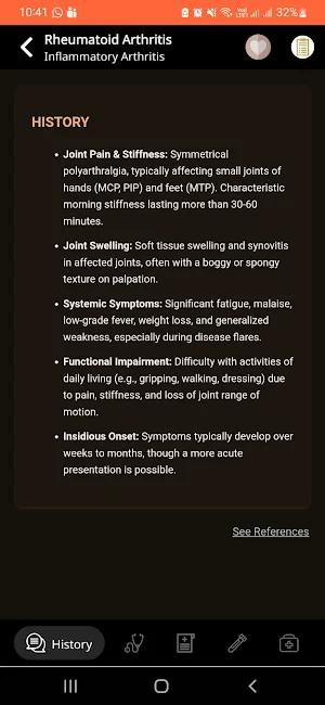 Concise Rheumatology Screenshot 1