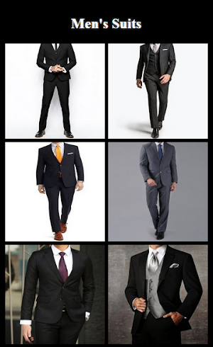 Men's suits Screenshot 1