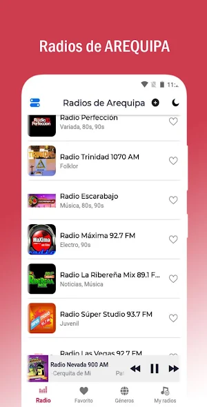 Radios de Arequipa Screenshot 2