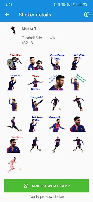 WASticker - Football Stickers Screenshot 3