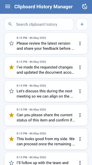 Clipboard History Manager Screenshot 1