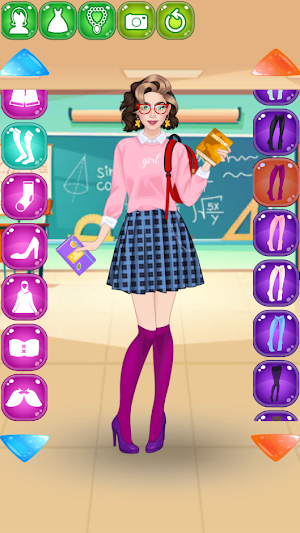 Student girl dress up Screenshot 3