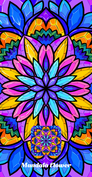 Mandala Flower:Color Master by Number Paint Book Screenshot 1