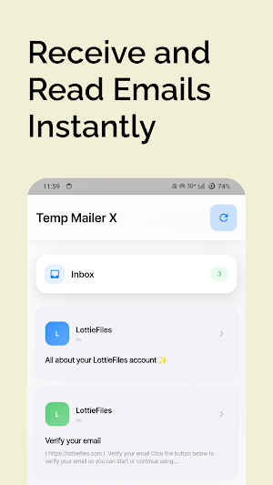 Temp Mail - Temporary Email Screenshot 3
