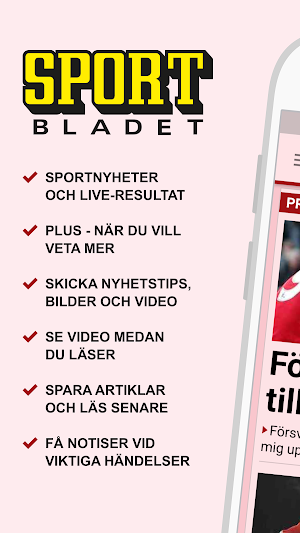 Sportbladet – Fotboll, Hockey & Damallsvenskan Screenshot 0