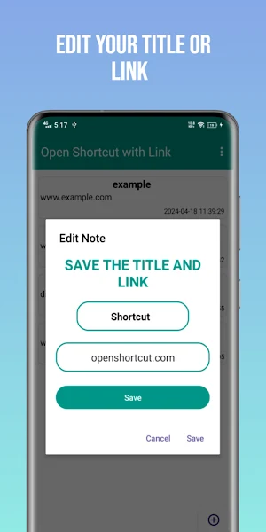 Open Shortcut with link Screenshot 3