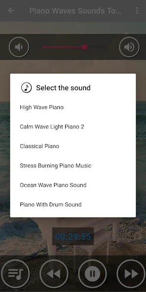 Calm Piano Music & Ocean Waves Screenshot 1