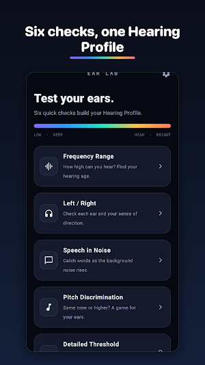 Ear Lab: Hearing Age Screenshot 1