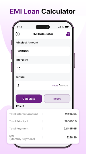 PROEMI - EMI Loan Calculator Screenshot 1