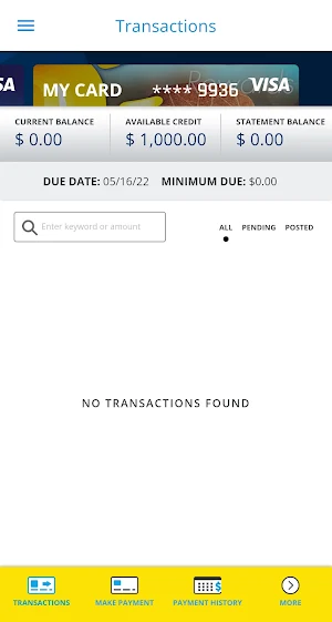 C1CU Credit Card Screenshot 2