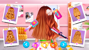 Realistic Girl Hair Salon Screenshot 1