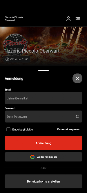 Pizzeria Piccolo Oberwart Screenshot 1