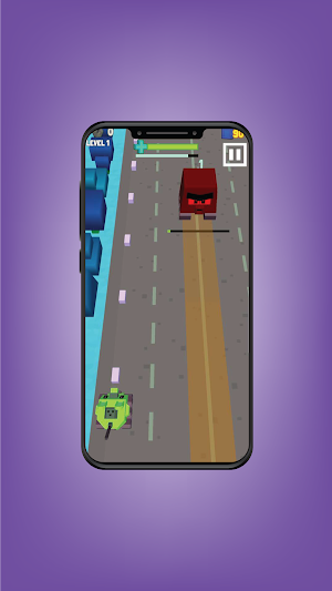 Blocky Shooter: Race Game Screenshot 0