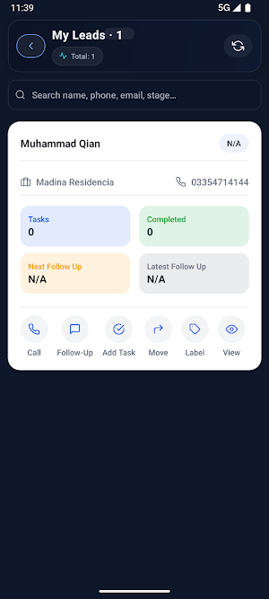 Vision CRM Screenshot 2