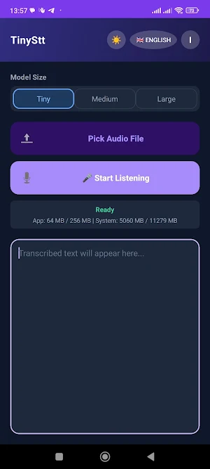Tiny STT Screenshot 1