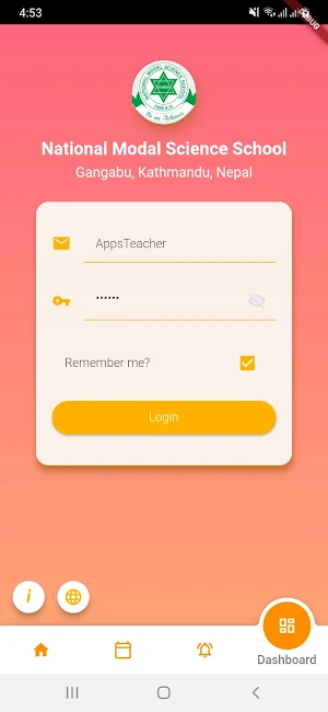 National Modal Science School Screenshot 0