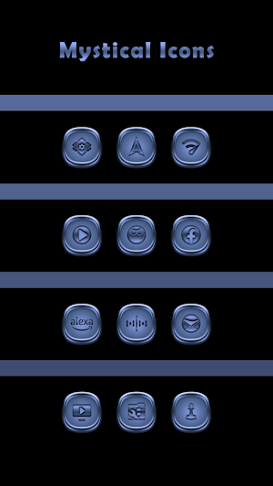 Mystical Blue Icons Screenshot 3