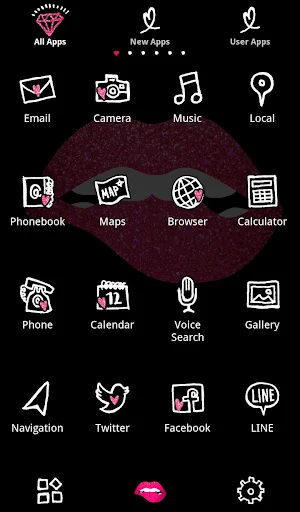 Glitter Lip Wallpaper Screenshot 2